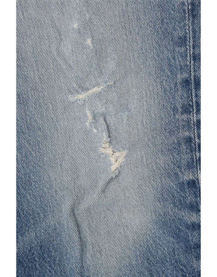 Jeans dritti invecchiati da uomo Levi's W32 L30 cotone blu