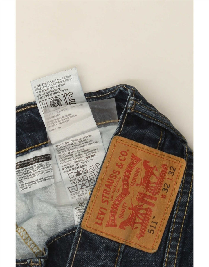 Jeans Levi's Uomo 511 Slim W32 L28 Cotone Blu