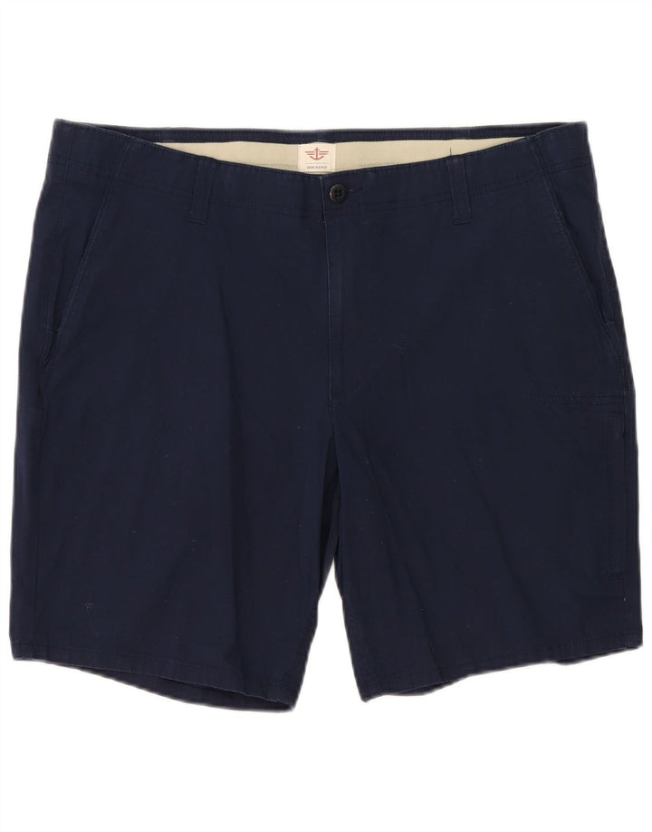 Pantaloncini chino da uomo Dockers W38 XL in cotone blu navy