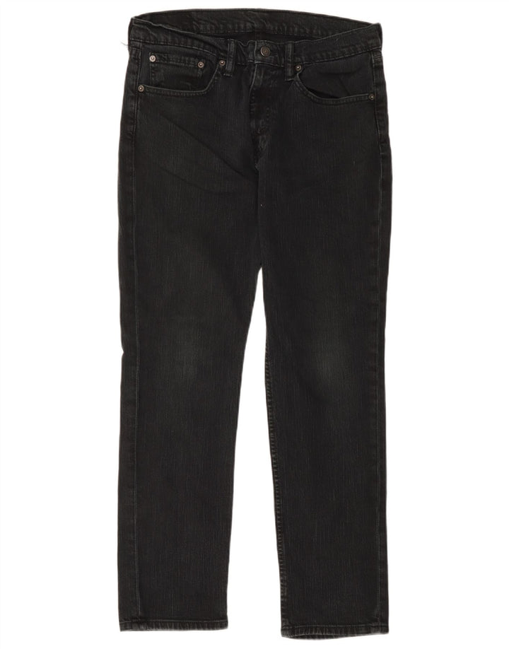 Jeans dritti da uomo Levi's W34 L30 cotone nero