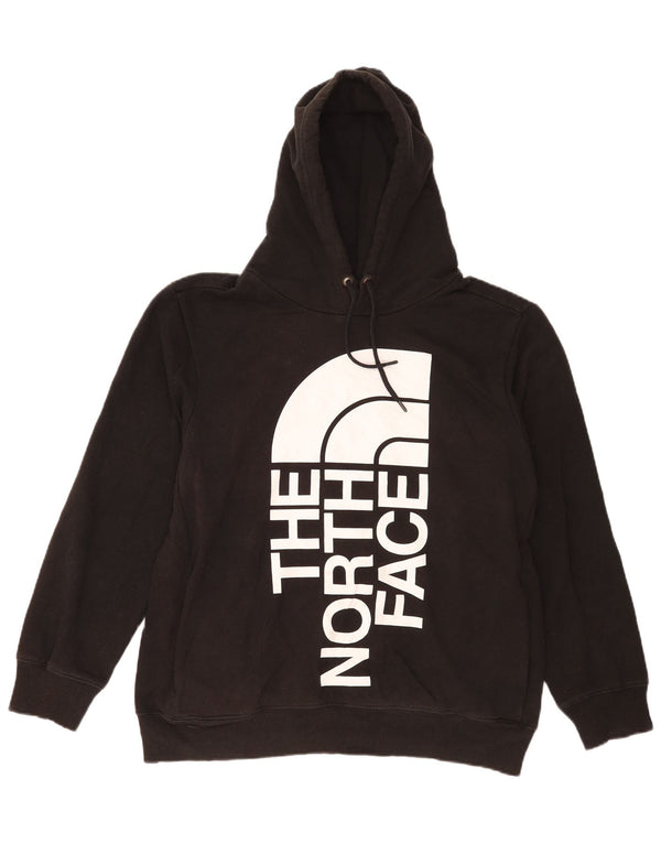Felpa con cappuccio grafica da uomo The North Face grande in cotone nero