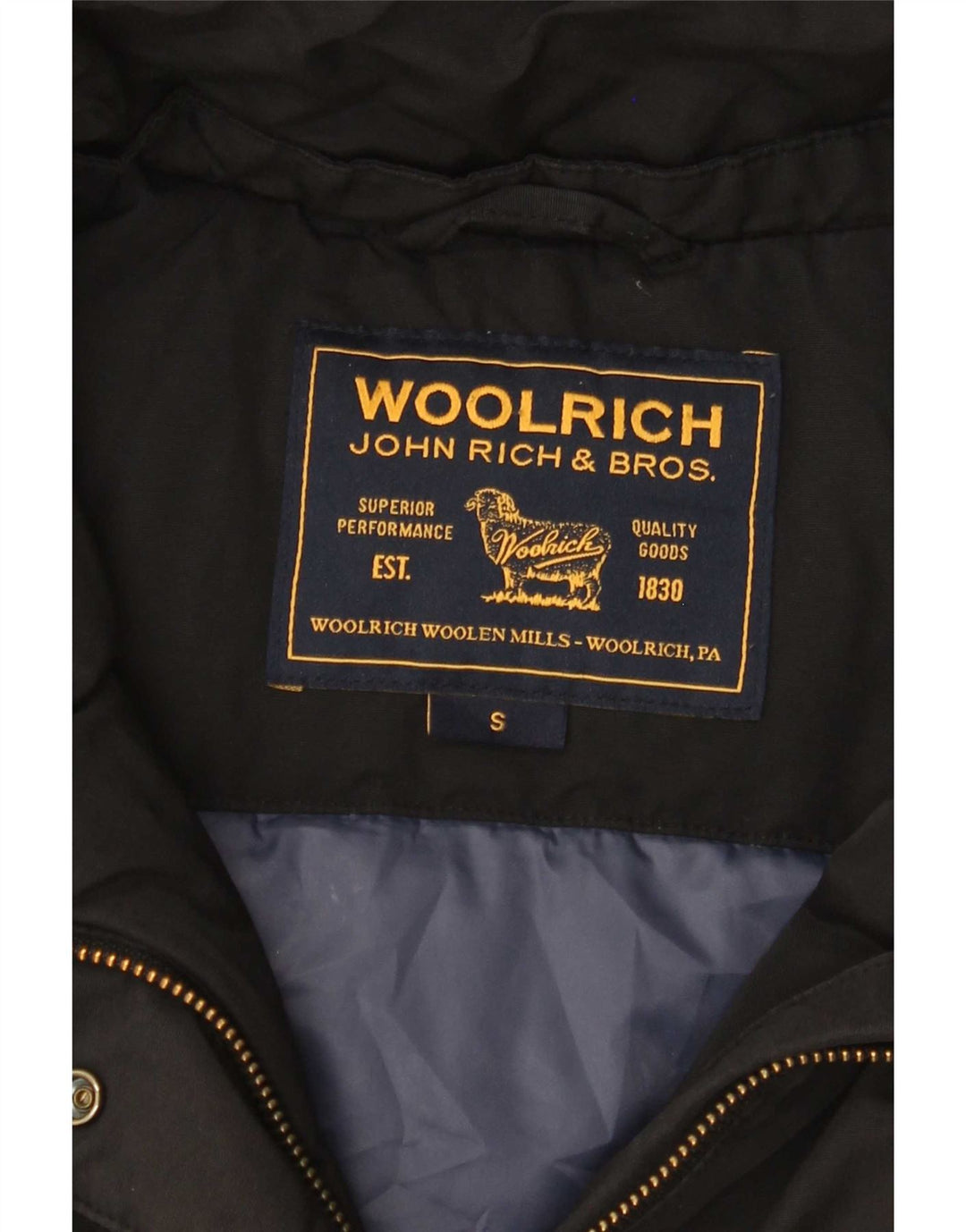 Cappotto imbottito da donna Woolrich UK 10 piccolo nero