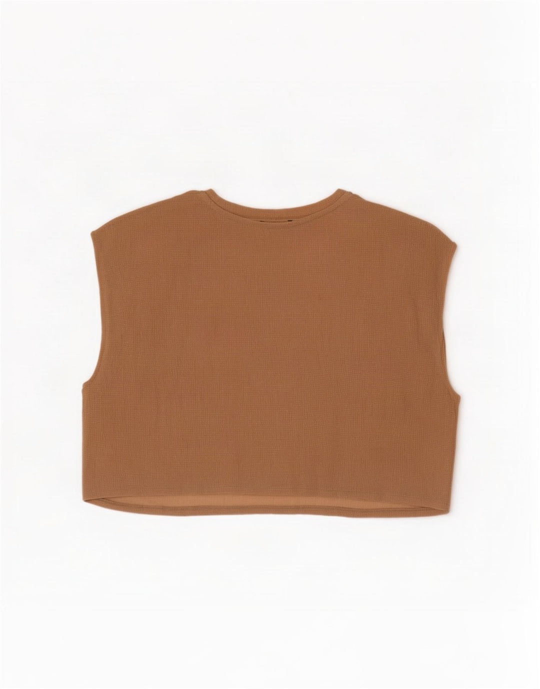 Camicetta oversize senza maniche corta da donna Zara UK 10 piccola Beige