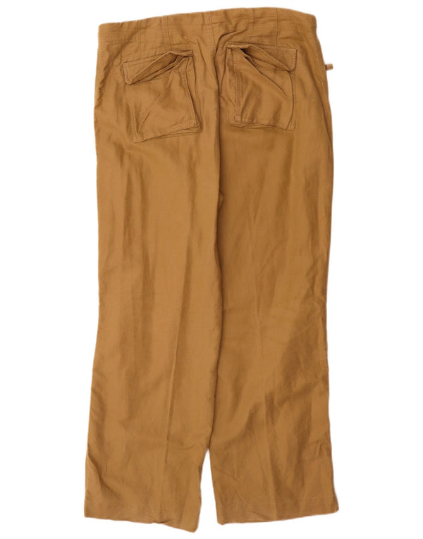 Pantaloni chino dritti da uomo Gap grandi W36 L32 lino beige