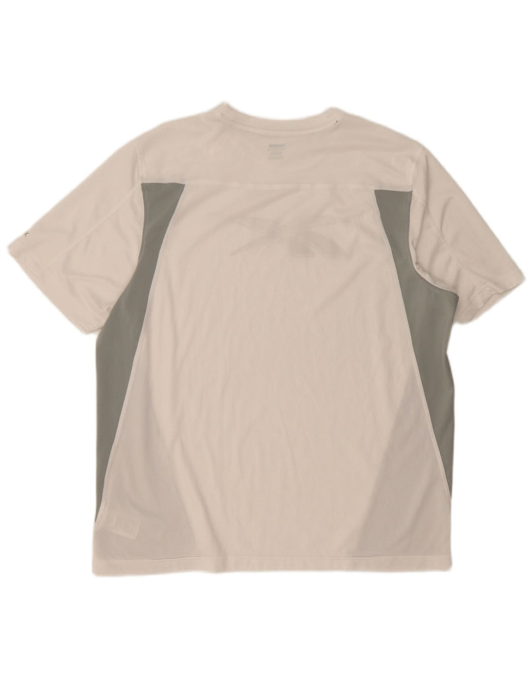 T-shirt grafica da uomo Reebok Top XL poliestere color block bianco