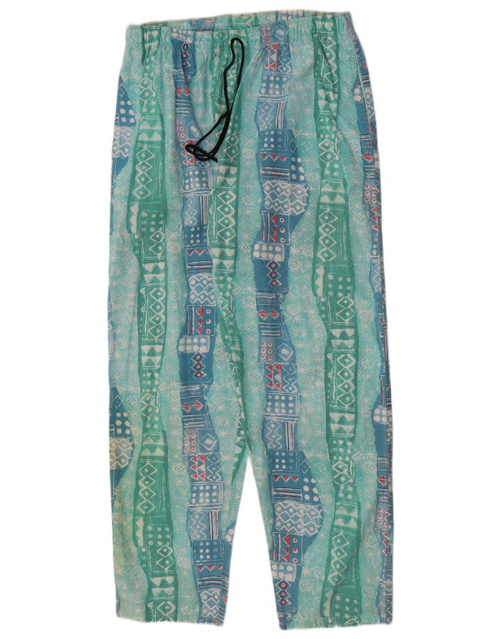 Pantaloni da tuta da uomo Santos Tefano grandi blu geometrici