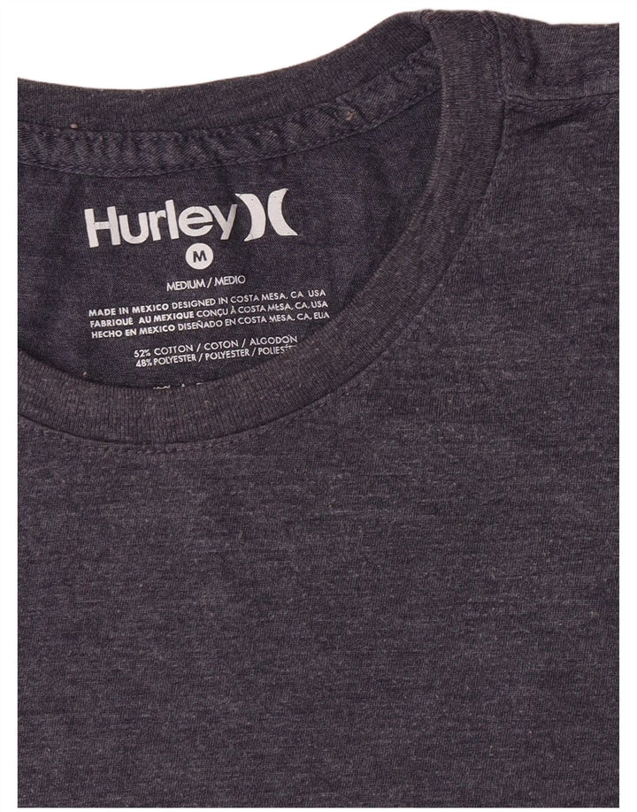 T-shirt da uomo Hurley Top in cotone blu navy medio