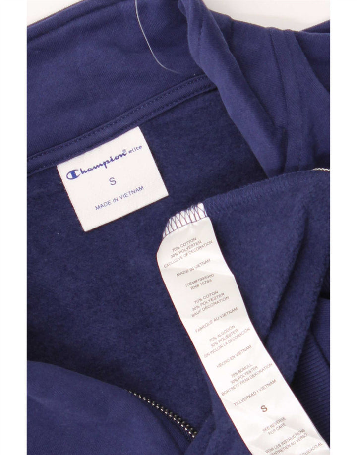 Felpa da donna oversize con collo e zip Champion, taglia UK 10, piccola, blu navy
