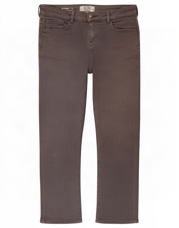 Jeans corti da donna Fat Face UK 8 piccoli W30 L23 cotone grigio