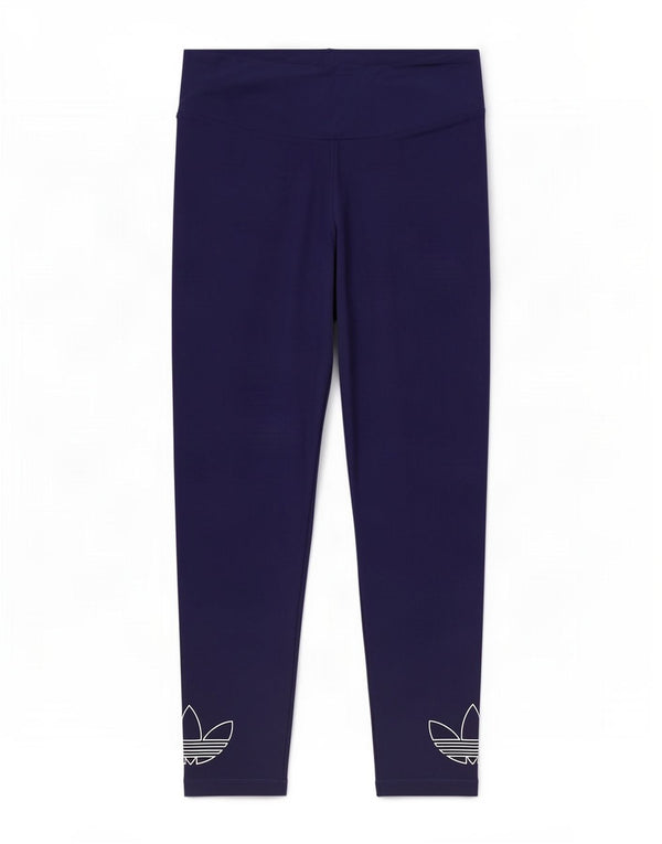 Leggings grafici da donna Adidas UK 28/30 3XL Cotone blu navy
