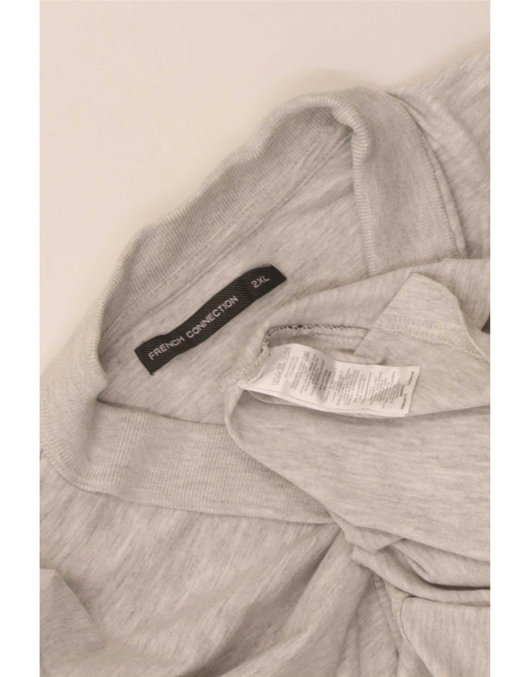 Polo da uomo French Connection 2XL in cotone grigio
