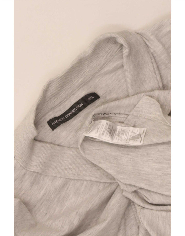 Polo da uomo French Connection 2XL in cotone grigio