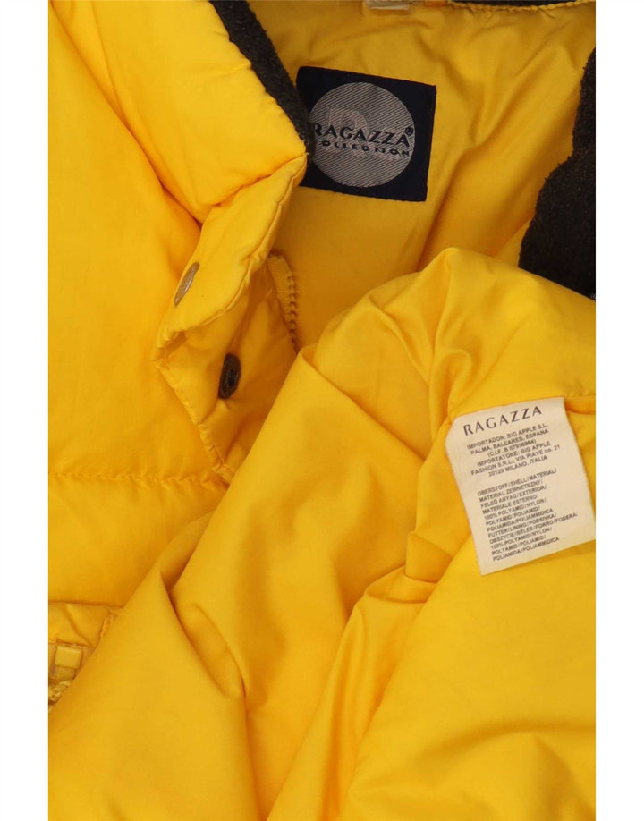 Giacca imbottita da donna Ragazza UK 14 Large Giallo in poliammide