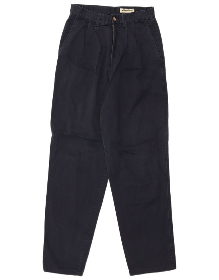 Pantaloni chino con pegged da donna EDDIE BAUER US 6 Medium W26 L29 Blu Navy