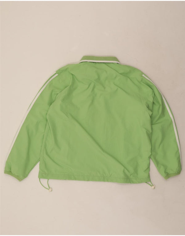 Giacca da tuta da donna Adidas UK 14 Large Verde Poliestere