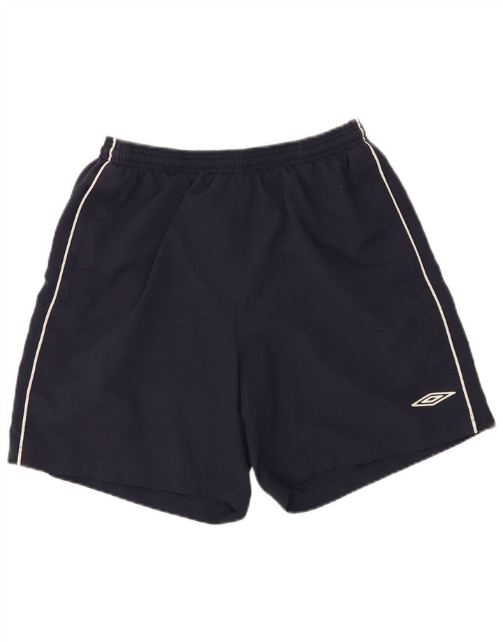 Pantaloncini sportivi da uomo UMBRO grandi in poliestere blu navy