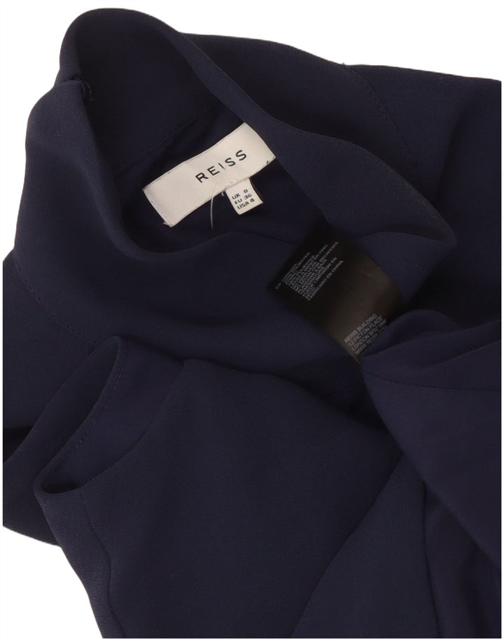 Tutina corta senza maniche da donna Reiss UK 8 Small poliestere blu navy