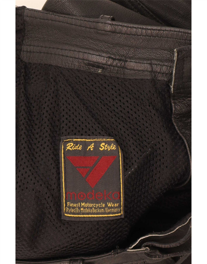 Pantaloni in pelle slim da uomo Modeka XL W34 L33 neri