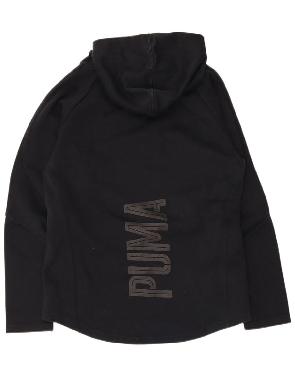 Felpa con cappuccio grafica da donna Puma UK 12 cotone medio nero