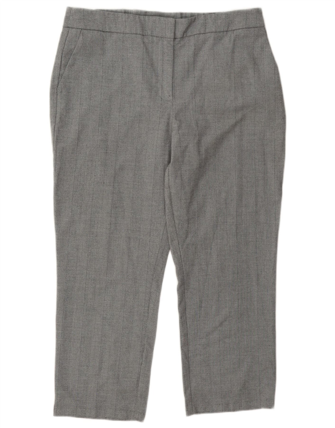 Pantaloni corti da donna Marks & Spencer UK 14 Large W34 L24 Poliestere grigio