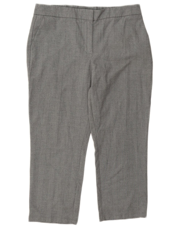Pantaloni corti da donna Marks & Spencer UK 14 Large W34 L24 Poliestere grigio