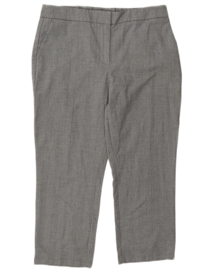 Pantaloni corti da donna Marks & Spencer UK 14 Large W34 L24 Poliestere grigio