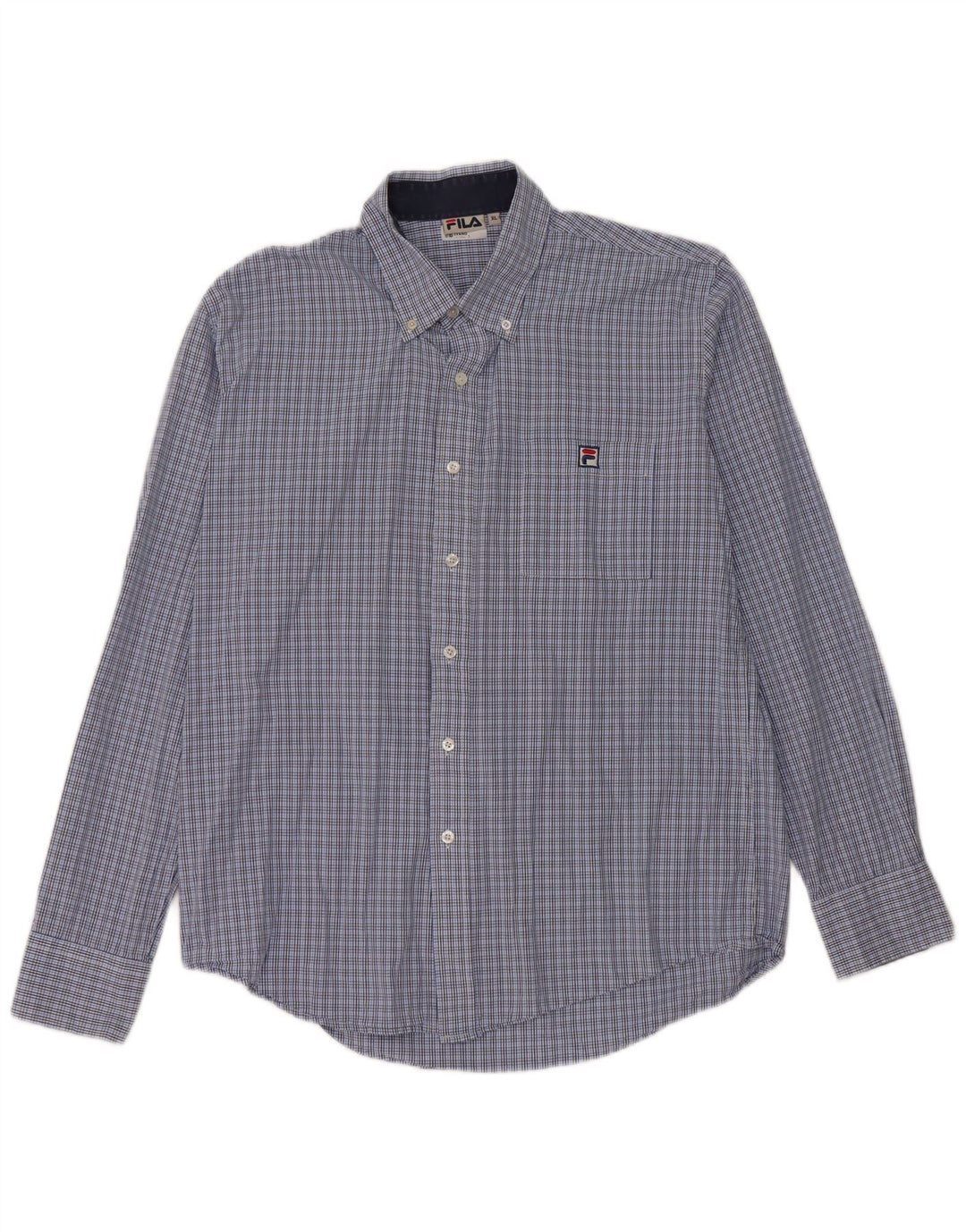 Camicia Fila da uomo XL a quadri blu