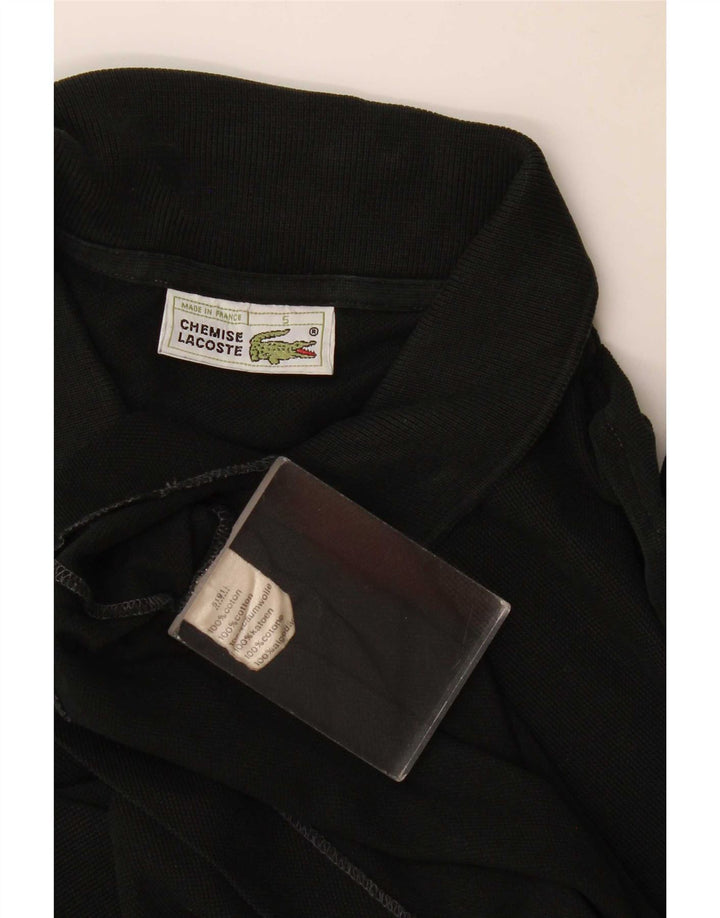 Polo da uomo Lacoste taglia 5 grande in cotone nero