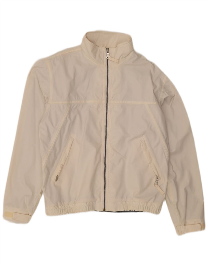 Giacca antipioggia da uomo Murphy & Nye UK 40 Large bianca in poliammide