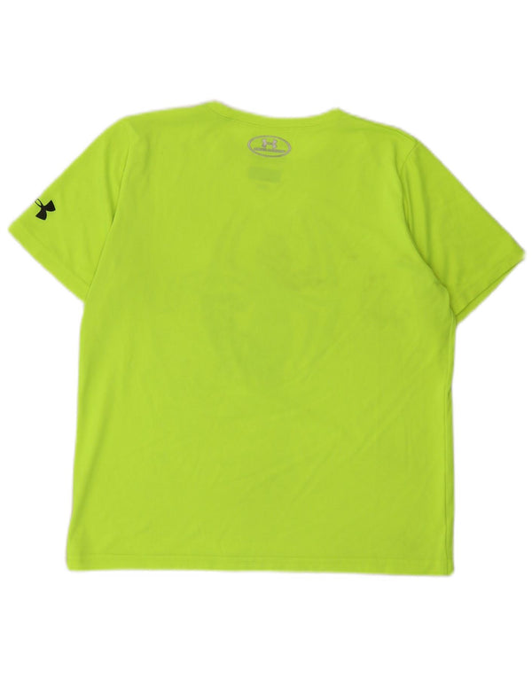 Maglietta grafica Under Armour per ragazzi Heat Gear 13-14 anni XL Verde