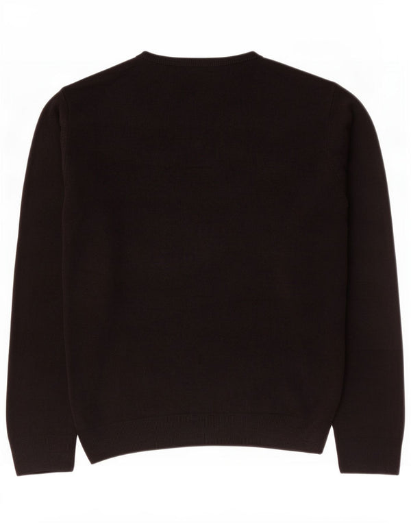 Maglione da uomo con scollo a V Marks & Spencer grande acrilico nero