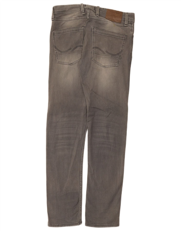Jeans slim da uomo Jack & Jones W29 L32 cotone grigio