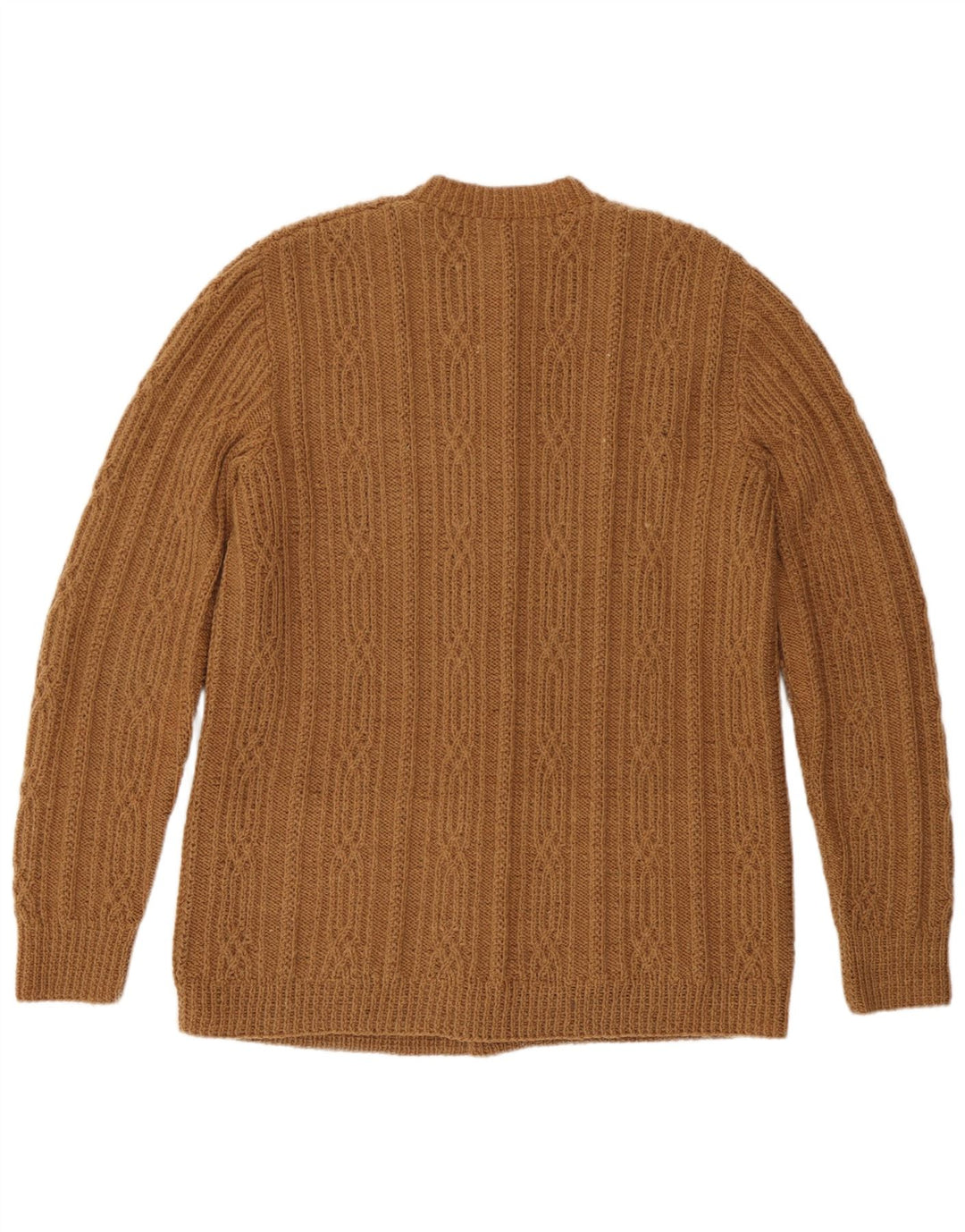 Maglione cardigan da uomo vintage grande marrone