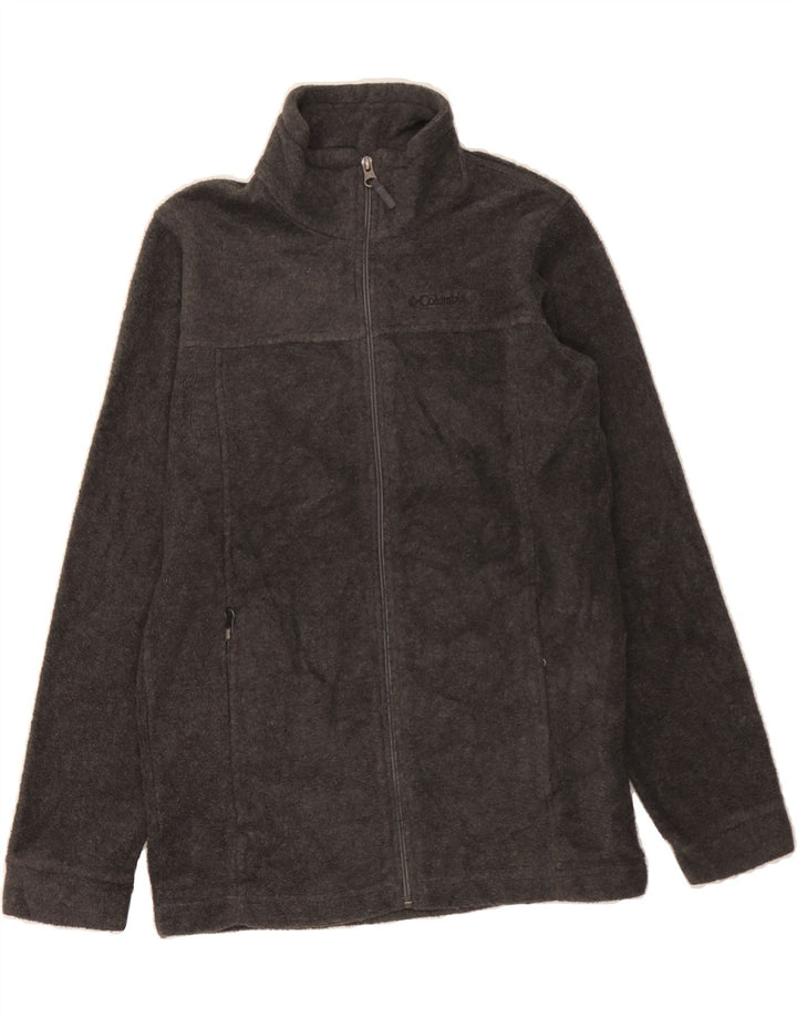COLUMBIA Boys Fleece Jacket 14-15 Years Large Grey Polyester Vintage Columbia and Second-Hand Columbia from Messina Hembry 