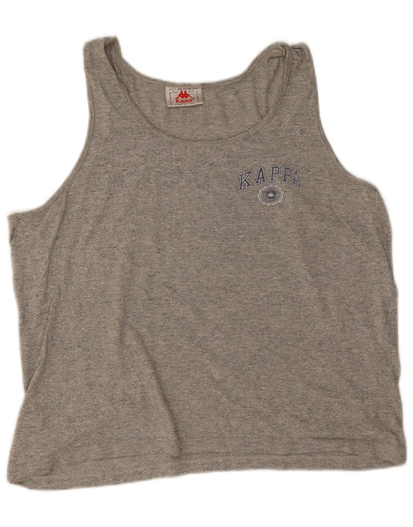 Canotta da donna Kappa UK 16 grande cotone grigio