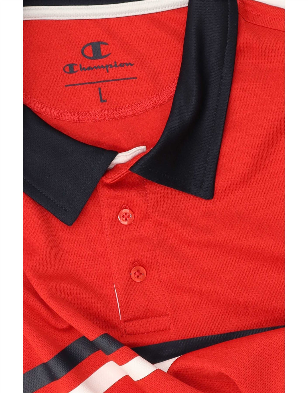 Polo da rugby da uomo Champion a righe grandi rosse