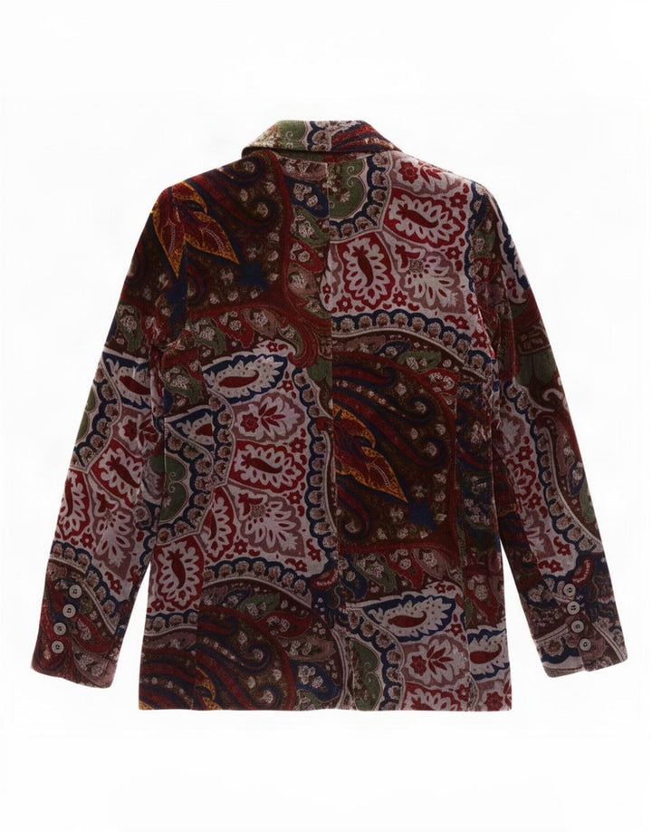 Giacca blazer da donna a 1 bottone Zara UK14 Paisley medio multicolore