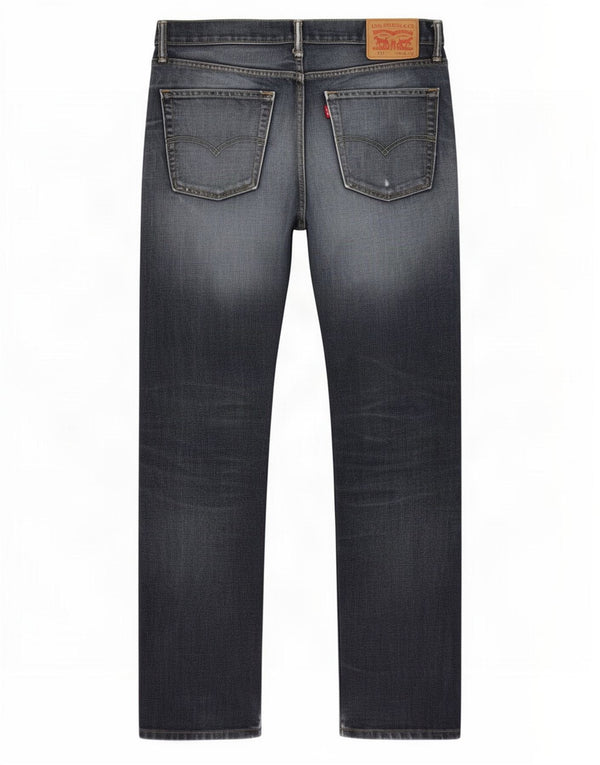 Levi's Mens 513 Slim Straight Jeans W32 L32 Grey Cotton