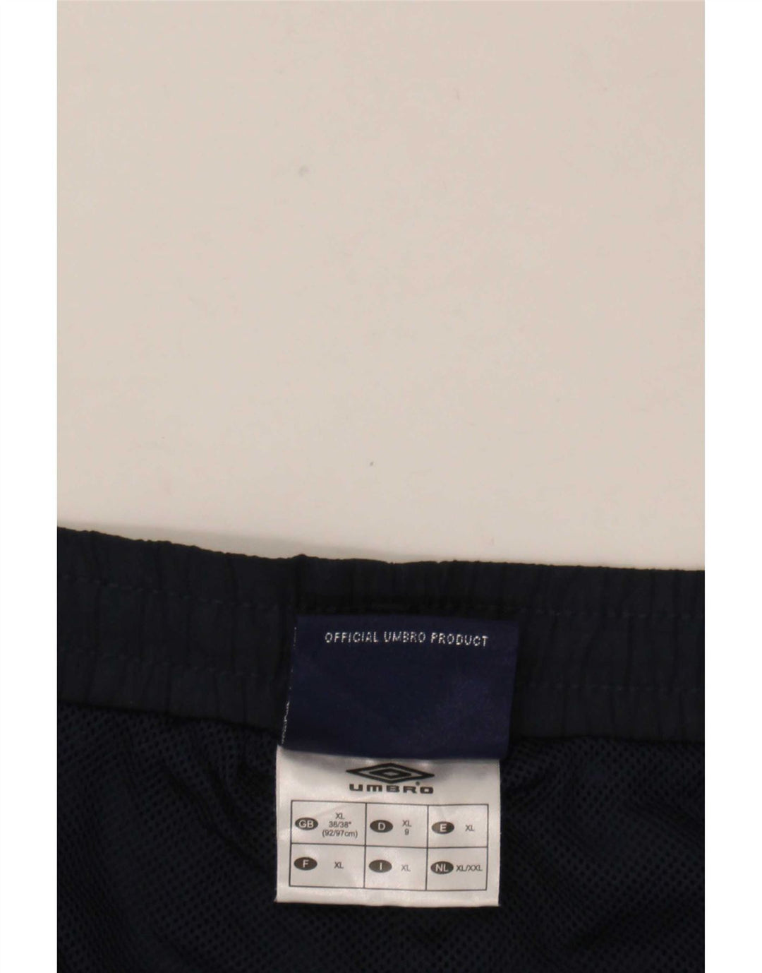 Pantaloncini sportivi Umbro da uomo con grafica Bermuda XL in poliestere blu navy