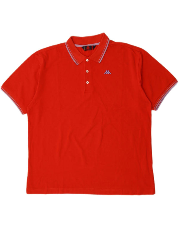 Polo KAPPA Uomo Large Rossa in Cotone