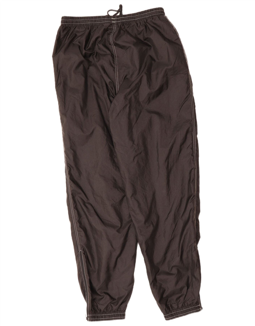 Pantaloni da tuta da uomo VINTAGE Pantaloni da jogging Grandi poliestere nero