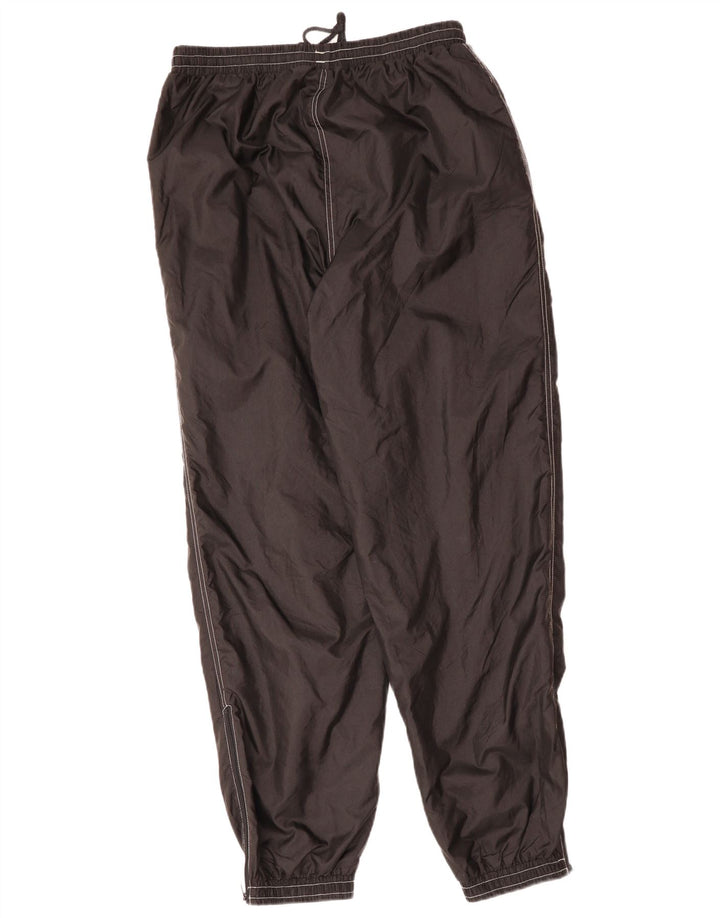Pantaloni da tuta da uomo VINTAGE Pantaloni da jogging Grandi poliestere nero