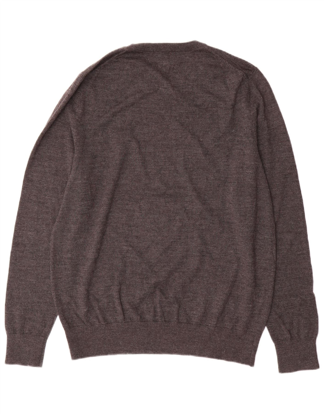 Maglione girocollo da uomo John Lewis, grande lana merino grigia