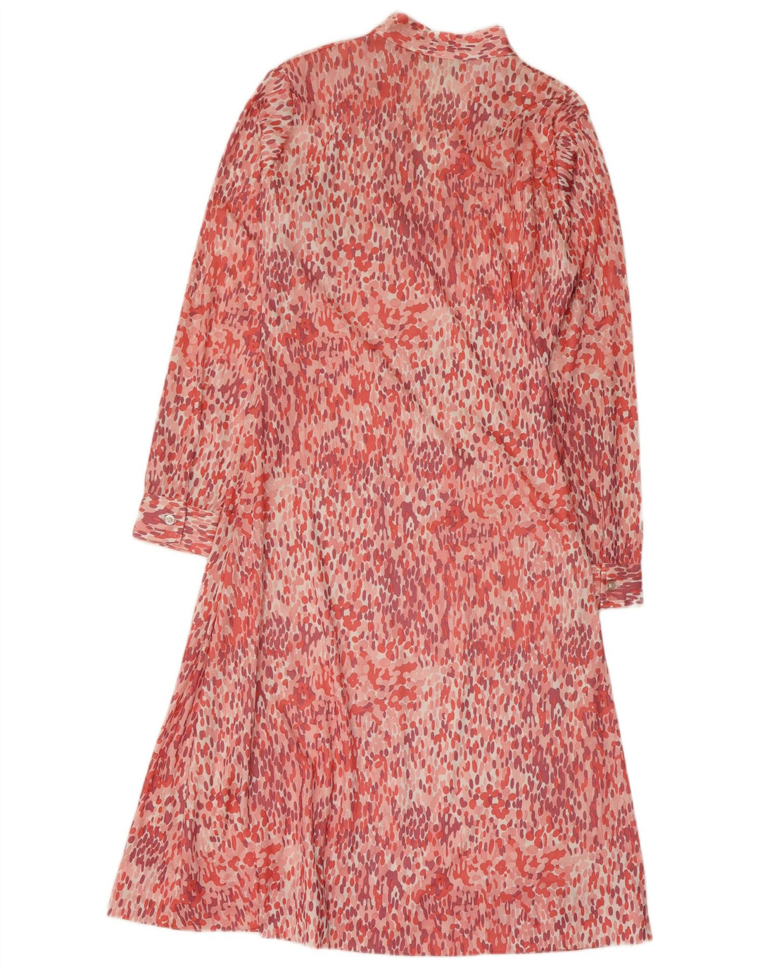 ANNARELLA Abito a trapezio da donna a maniche lunghe IT 46 Large Rosa Maculato
