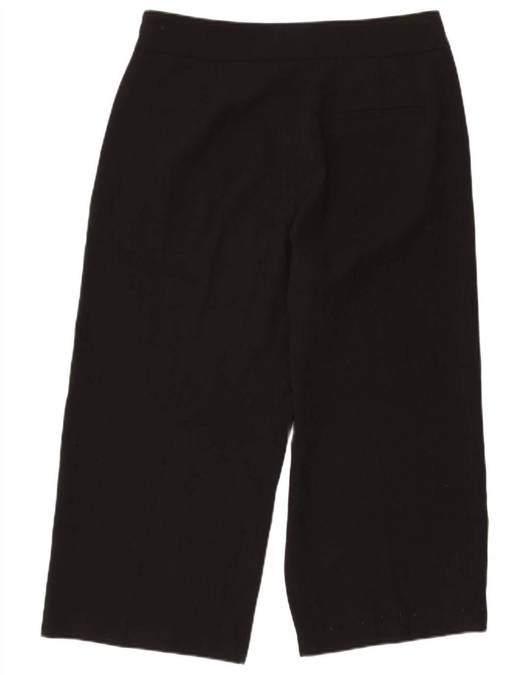 Pantaloni Capri da donna Marks & Spencer UK 16 Large W34 L22 Poliestere nero