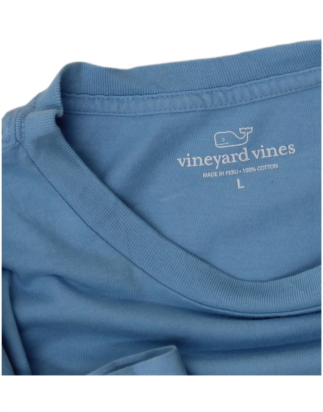 VINEYARD VINES T-shirt grafica da uomo grande in cotone blu
