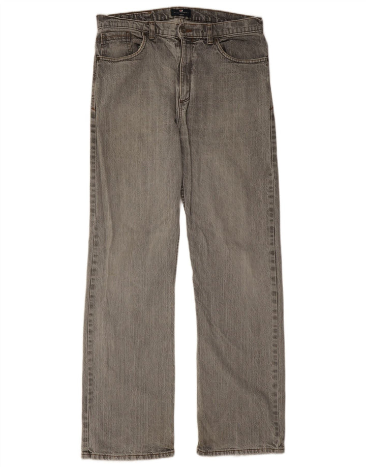 Jeans dritti da uomo Marks & Spencer W34 L33 cotone grigio