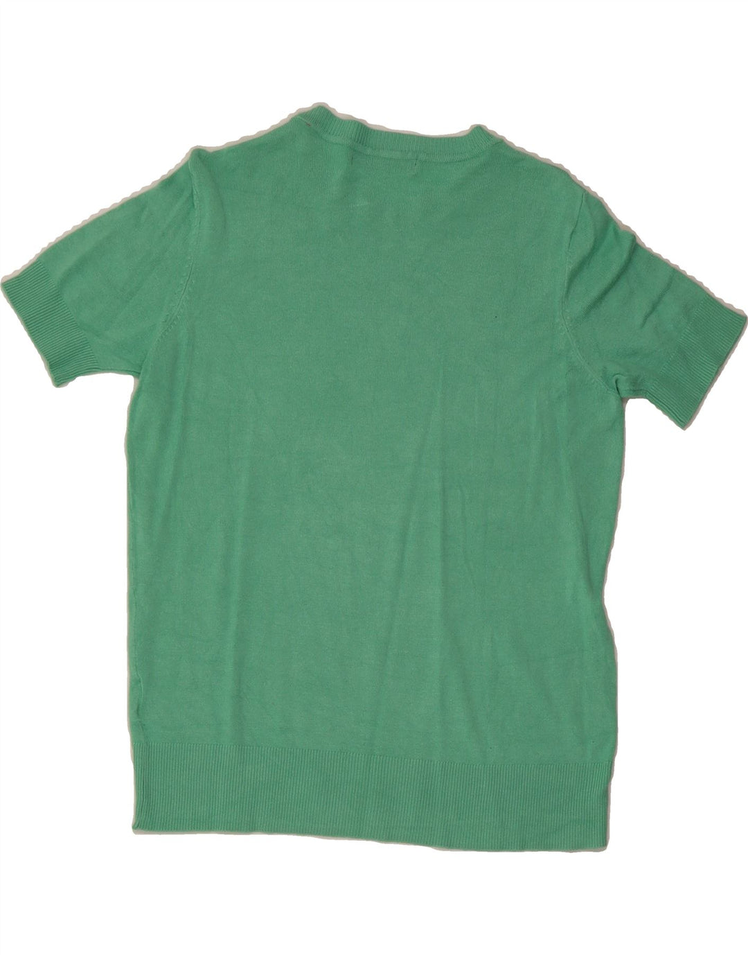 MARKS & SPENCER Womens Crew Neck Jumper Sweater UK 8 Small  Green Vintage Marks & Spencer and Second-Hand Marks & Spencer from Messina Hembry 