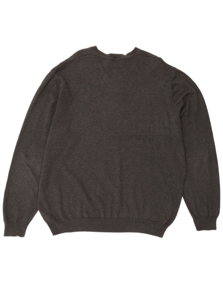 Maglione da uomo Marks & Spencer vestibilità regolare con scollo a V 3XL cotone grigio
