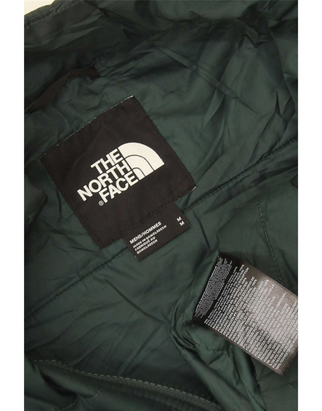 Giacca imbottita da uomo The North Face UK 38 Poliestere verde medio